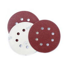 150mm red abrasive hook and loop sanding disc